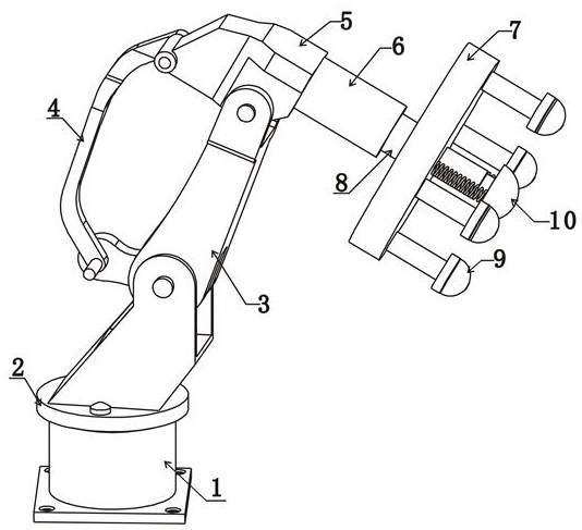 Full-automatic moxibustion operation mechanical arm