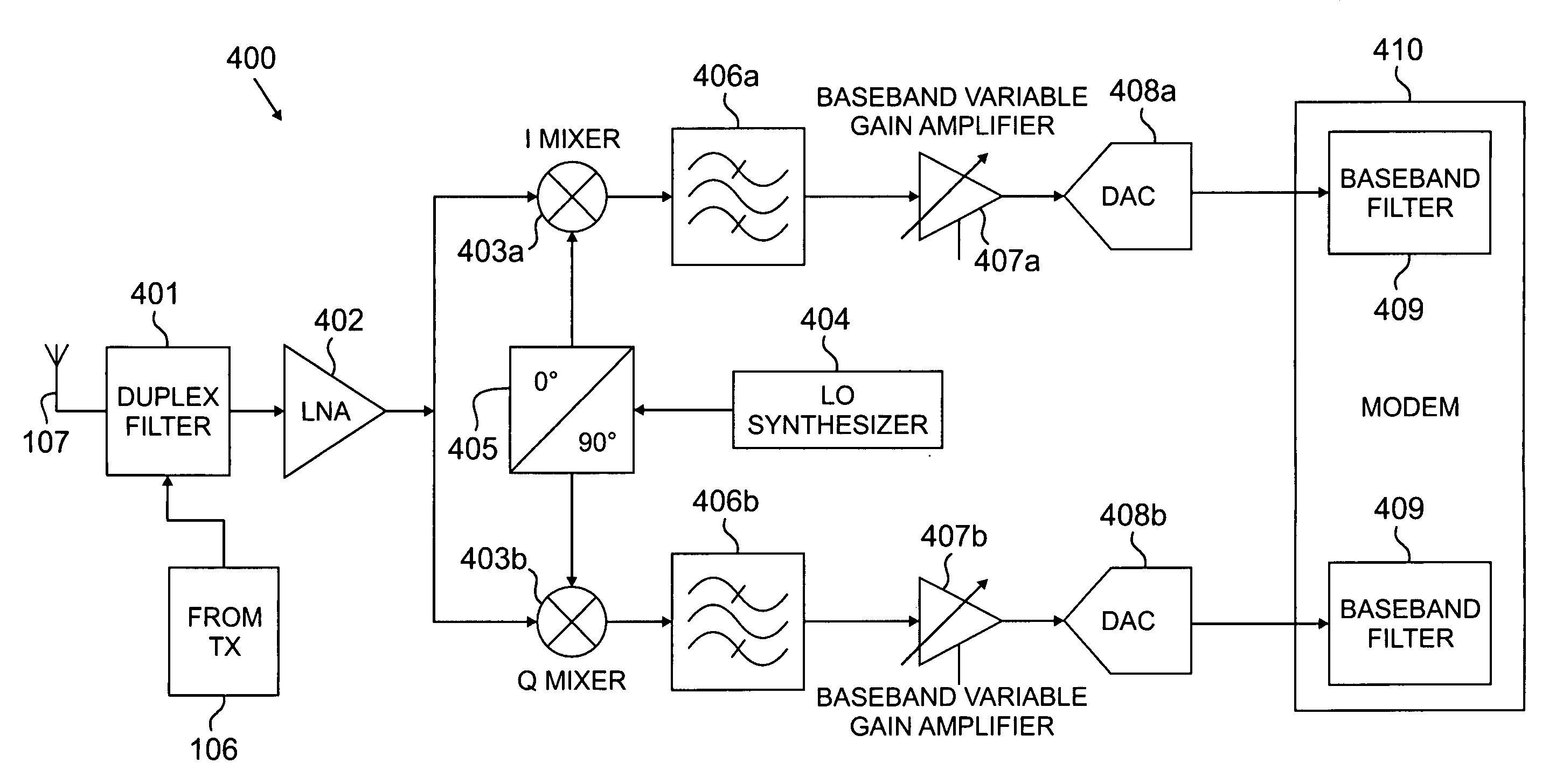 MIMO transceiver with pooled adaptive digital filtering