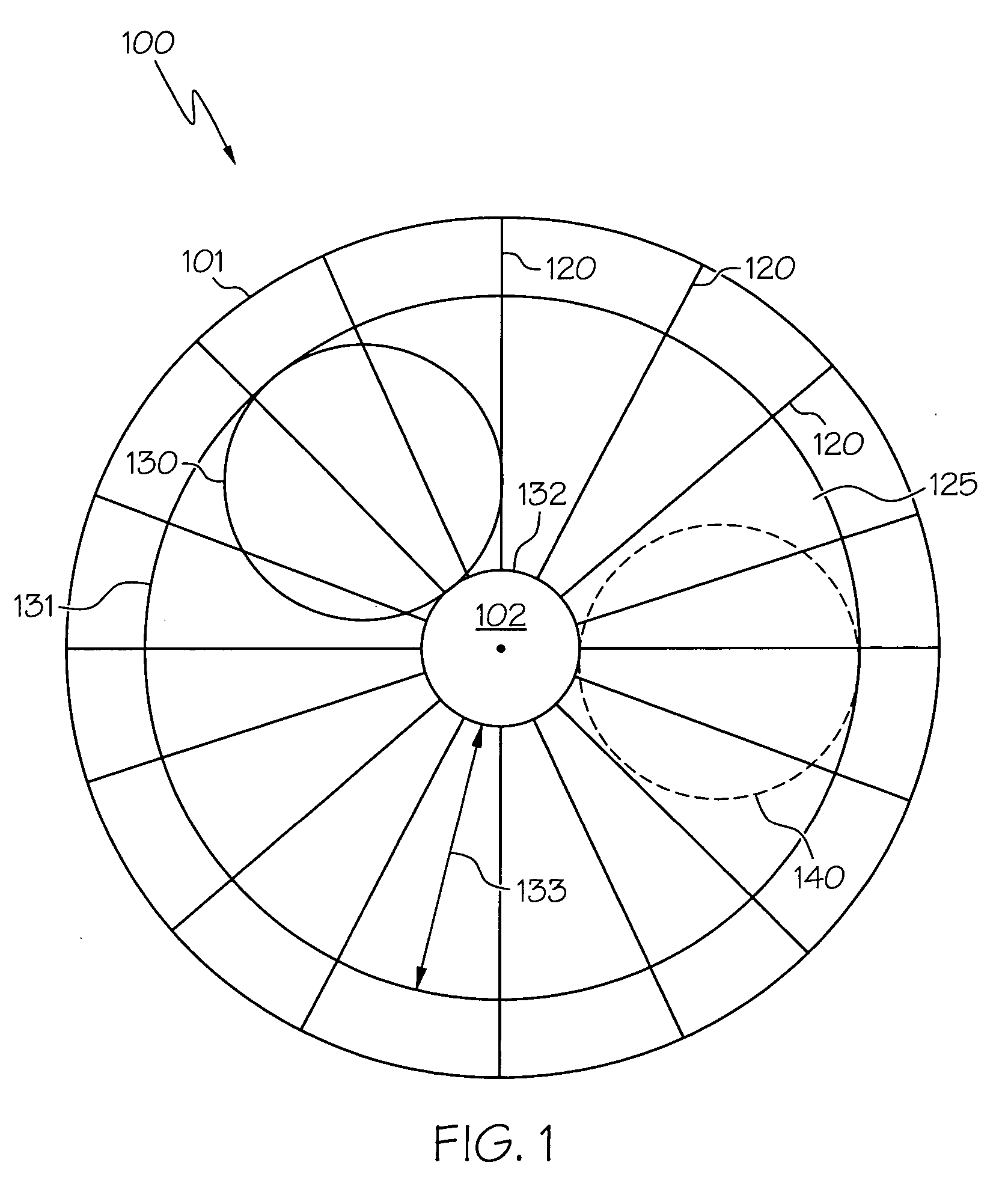 Radial-biased polishing pad