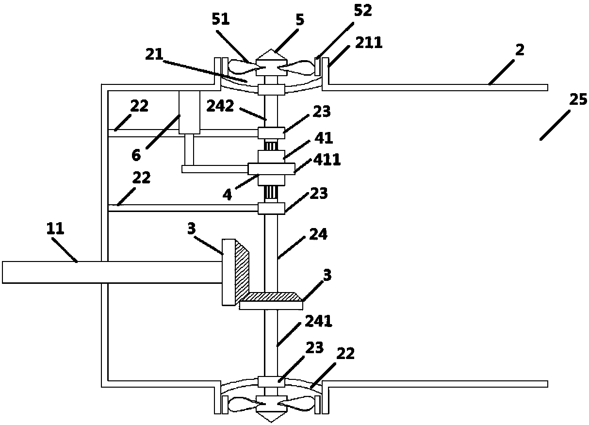 Transversely symmetrical propeller for ship