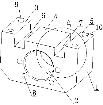 Clamping groove type mounting block