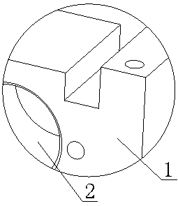 Clamping groove type mounting block