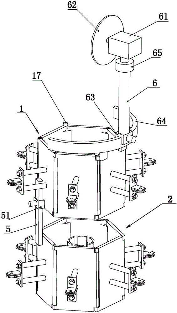 A tree barrier clearing device