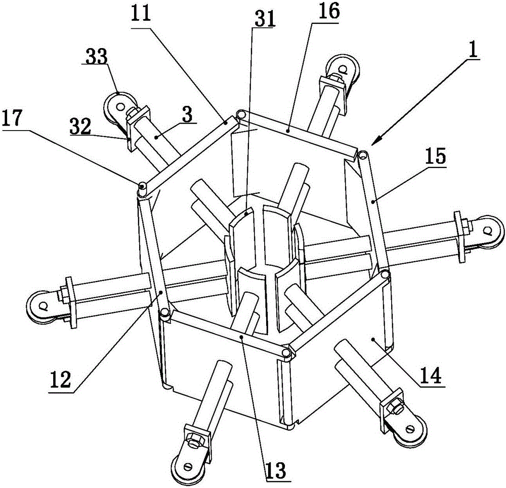 A tree barrier clearing device