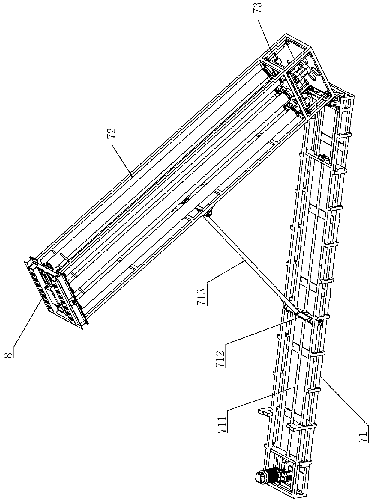 Solar glass tube impregnation and baking production line