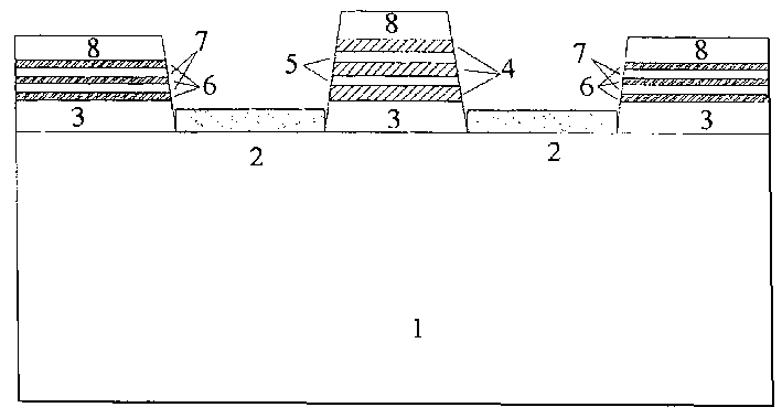 Method for mixing organic gallium source selective zone growing indium-gallium-arsenic-phosphor multiple quantum well