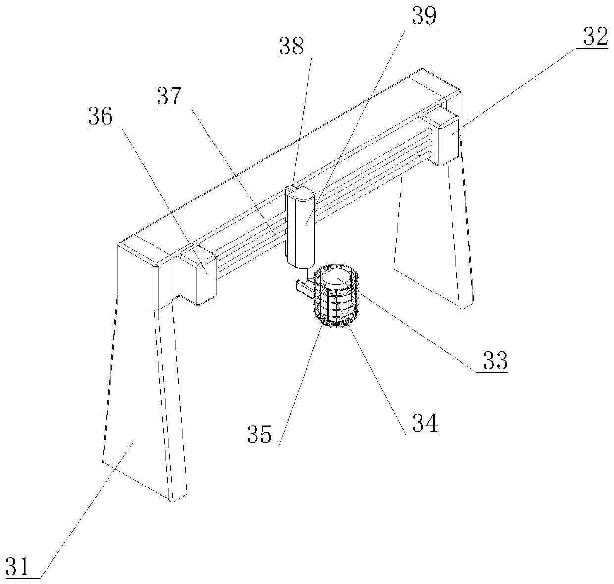 Quartz slotted rod slotting device