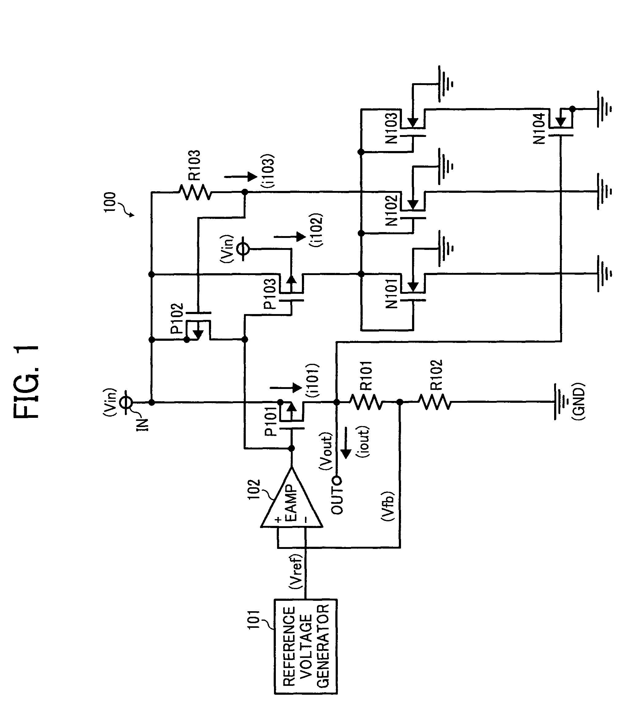 Overcurrent protection circuit and voltage regulator incorporating same