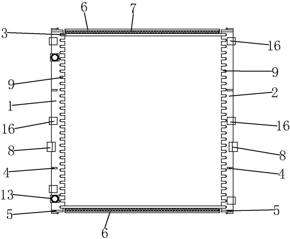 Micro-channel side air-out condenser and mounting method thereof