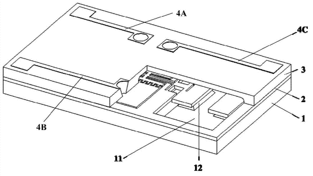 Silicon micro resonant type pressure sensor and manufacturing method thereof