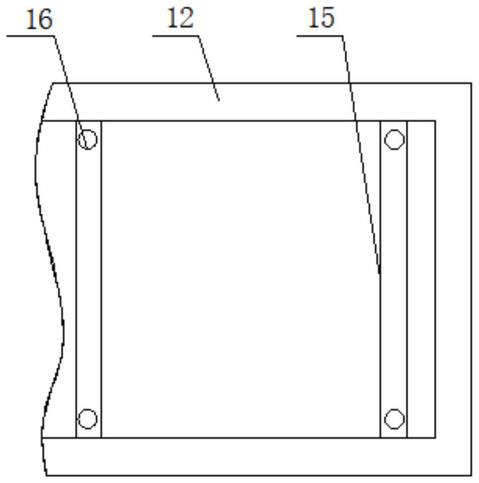 Adjustable positioning device for internal welding of small tin furnace