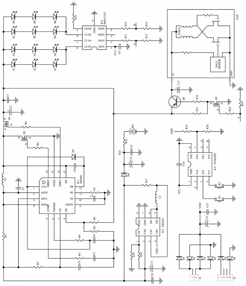 External power supply output parameter matching circuit