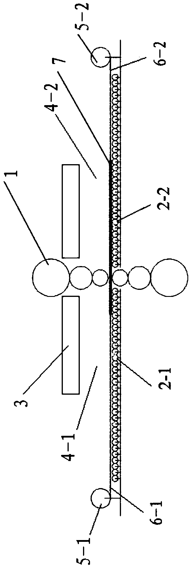 Oversized thin plate rolling device and molybdenum thin plate rolling method