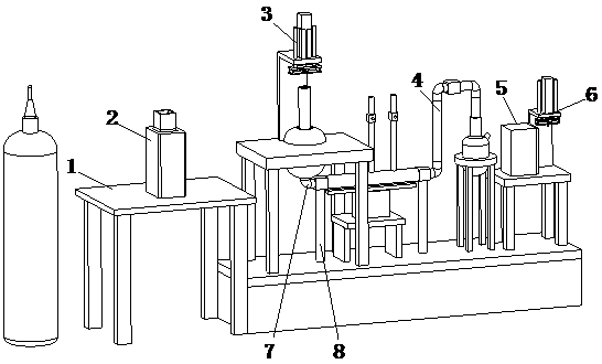 Amino acid product processing device and detection method