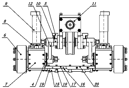 Non-contact magnetic adsorption wheel and leg composite mechanism for wall climbing robot