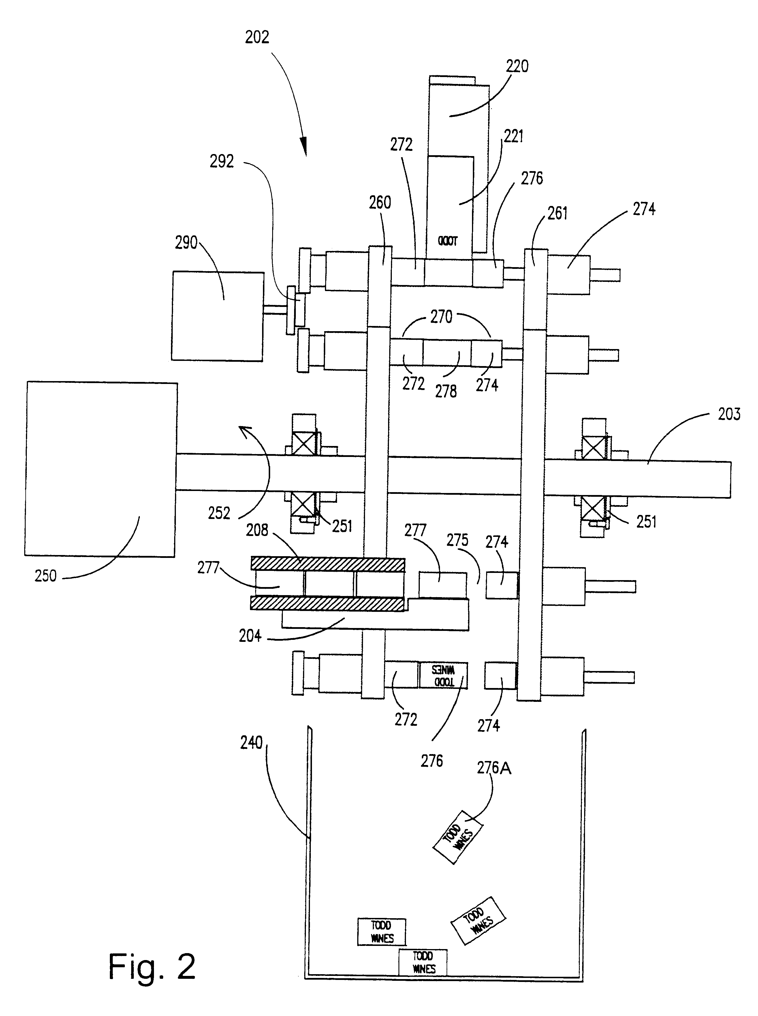 Dry offset rotary printer for labeling wine corks