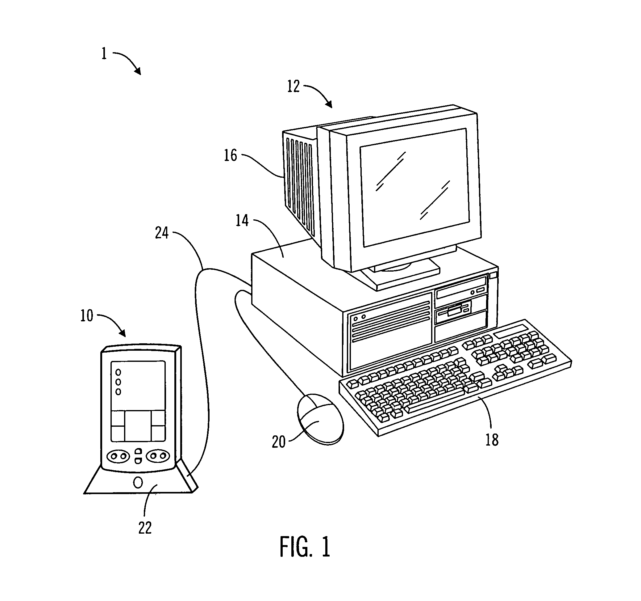 Handheld personal data assistant (PDA) with a medical device and method of using the same