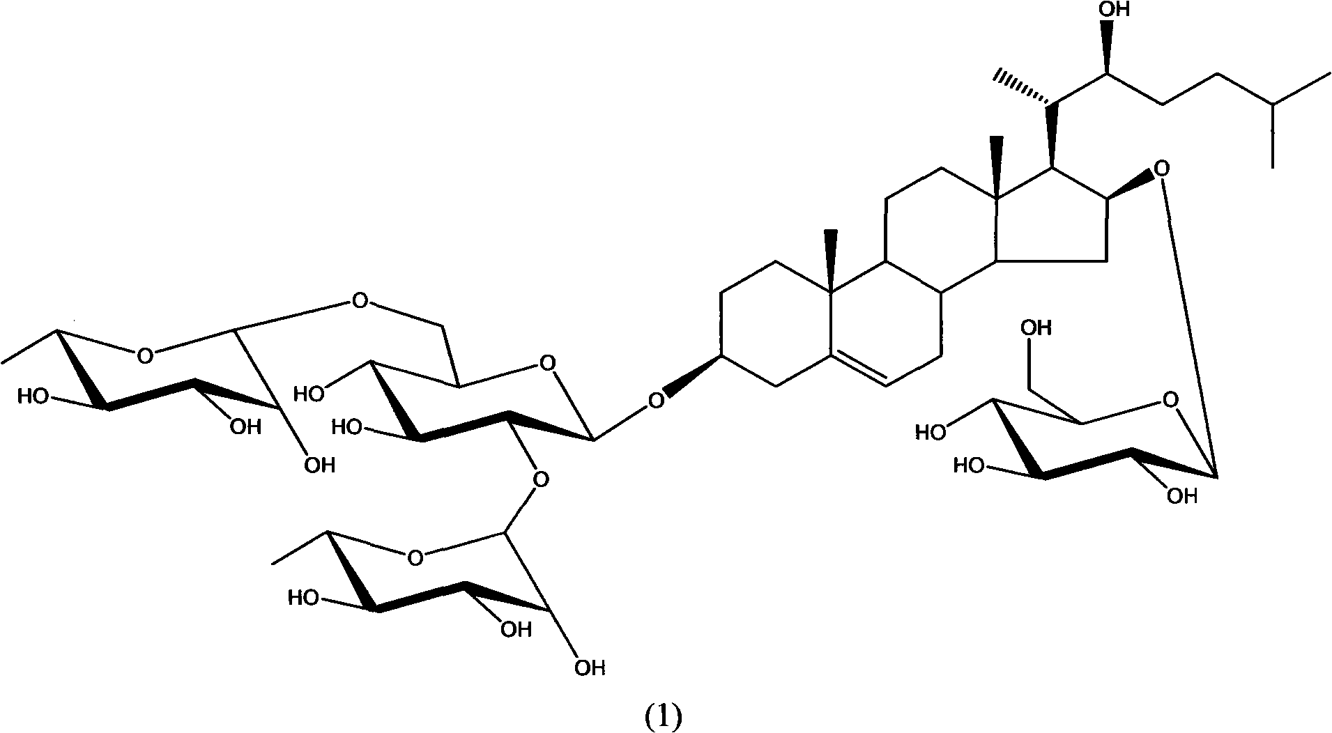 Steroid saponin extract of Smilax riparia A.DC. and preparation method and application thereof