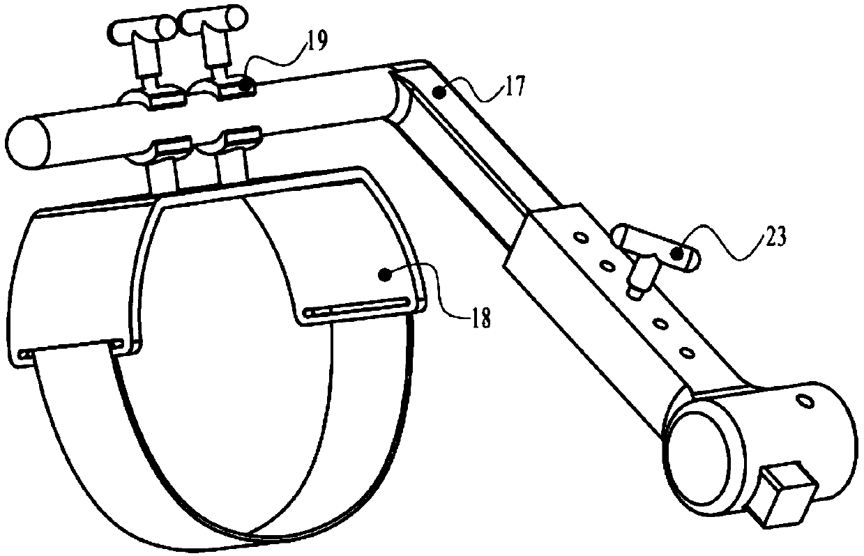 Hip-knee joint muscle force training device for half-disable old people