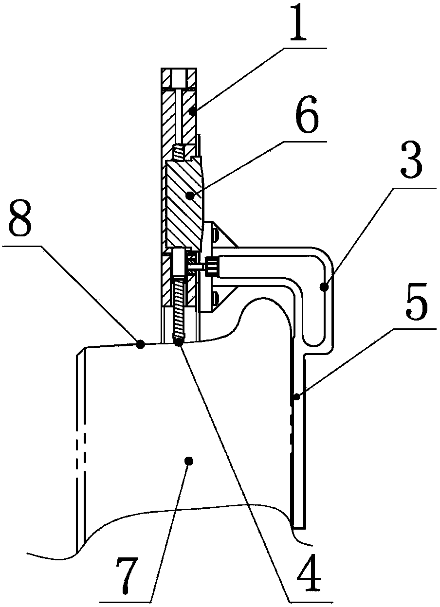 Locomotive wheel diameter measuring instrument