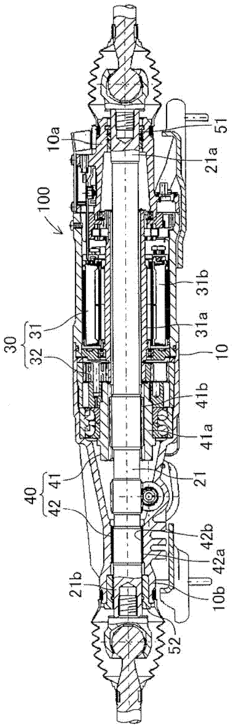 Vehicular rear wheel steering device