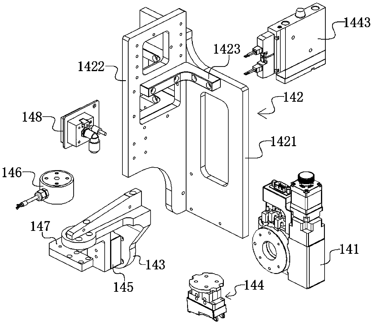 Suction nozzle rotating mechanism