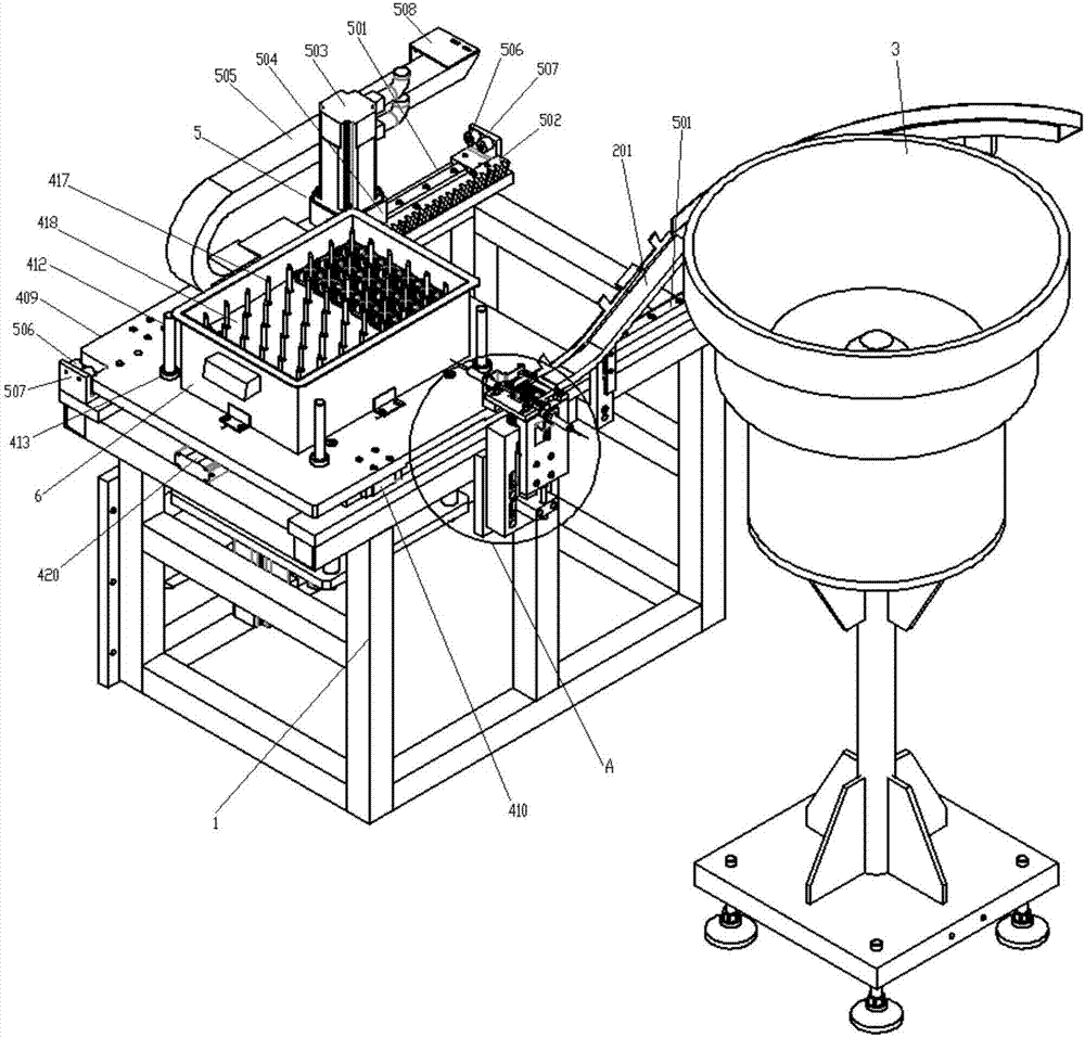 Automatic loading and collecting mechanism for precision numerical-control machine tool