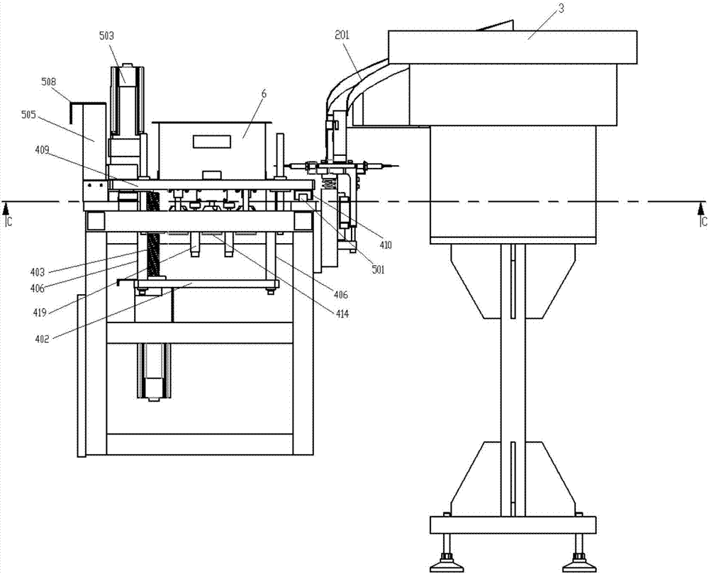 Automatic loading and collecting mechanism for precision numerical-control machine tool