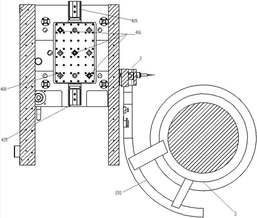 Automatic loading and collecting mechanism for precision numerical-control machine tool