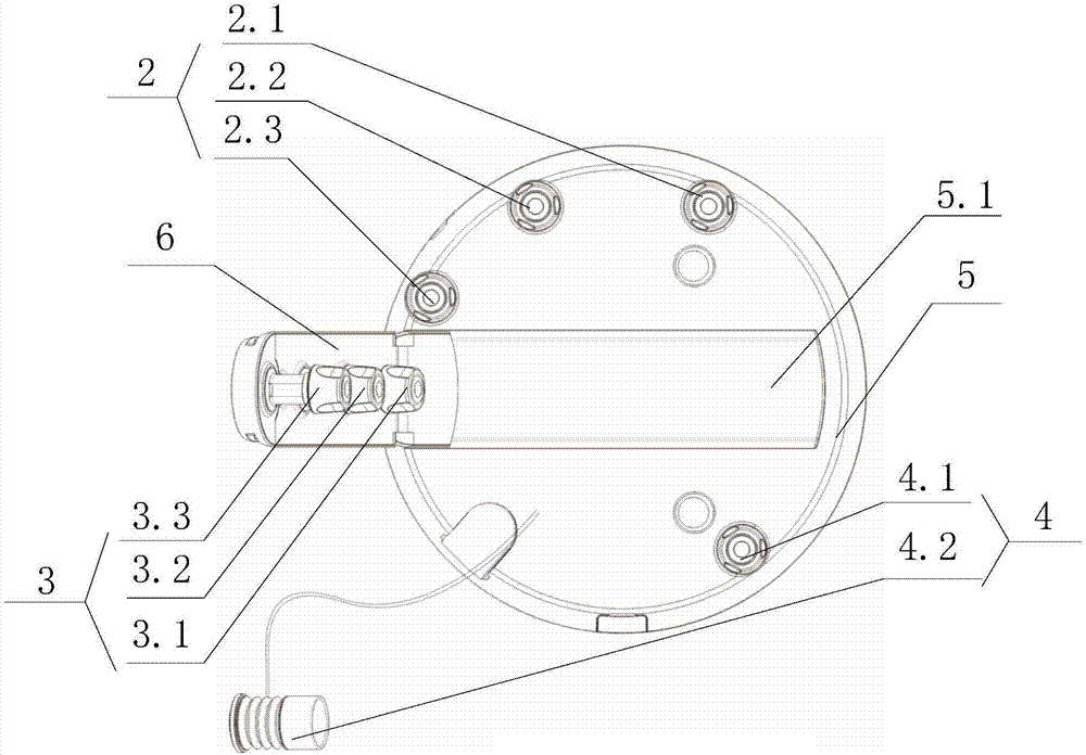 Handheld electrocardiograph detection device and electrocardiograph detection system comprising same