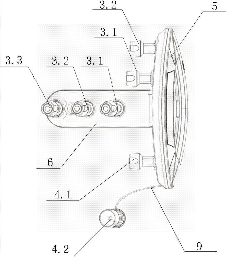 Handheld electrocardiograph detection device and electrocardiograph detection system comprising same