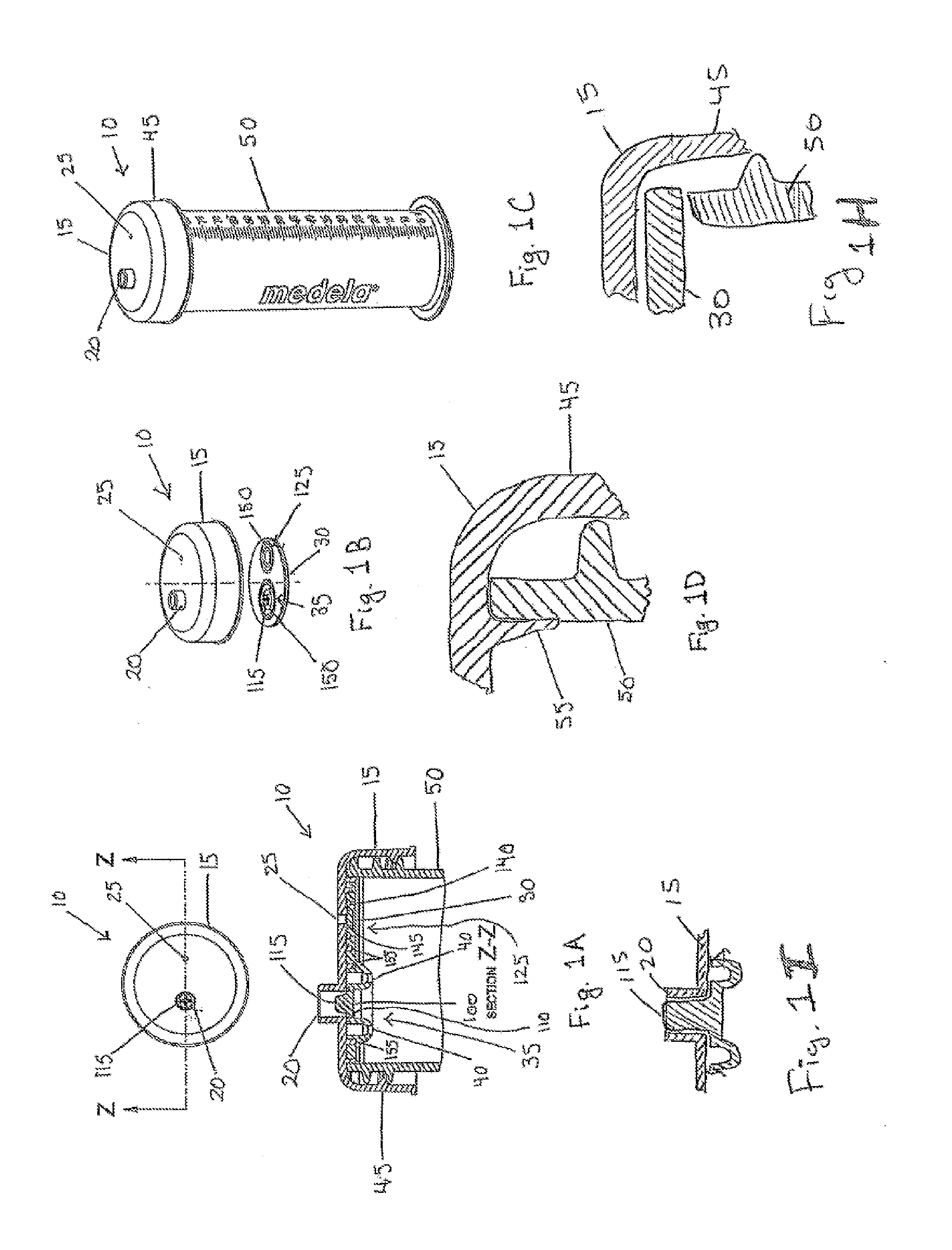 Container with Sealed Cap and Venting System