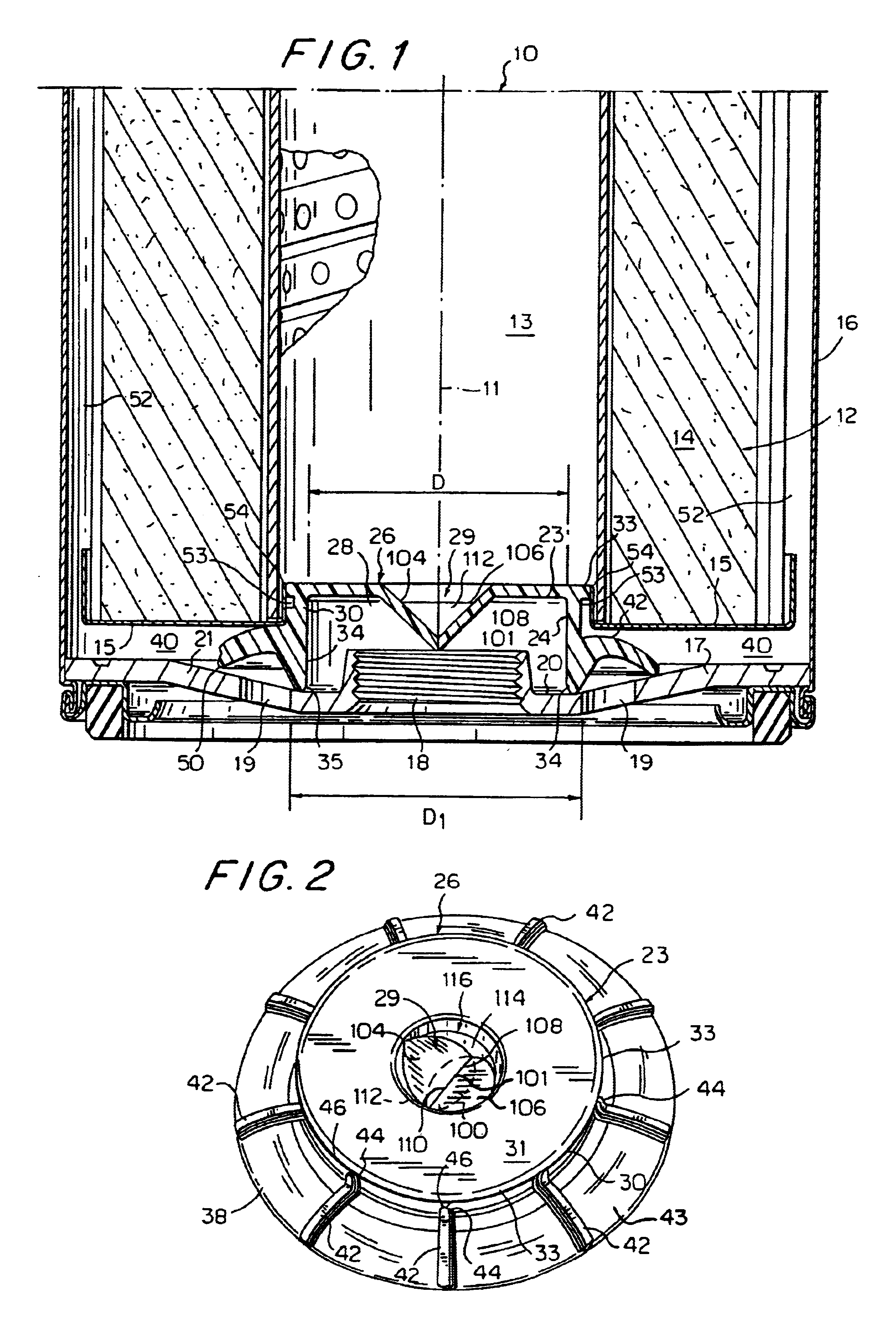 Three valve filter element support for filter cartridge