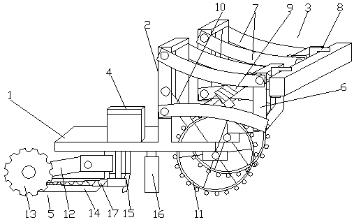 Seeding and earthing machine