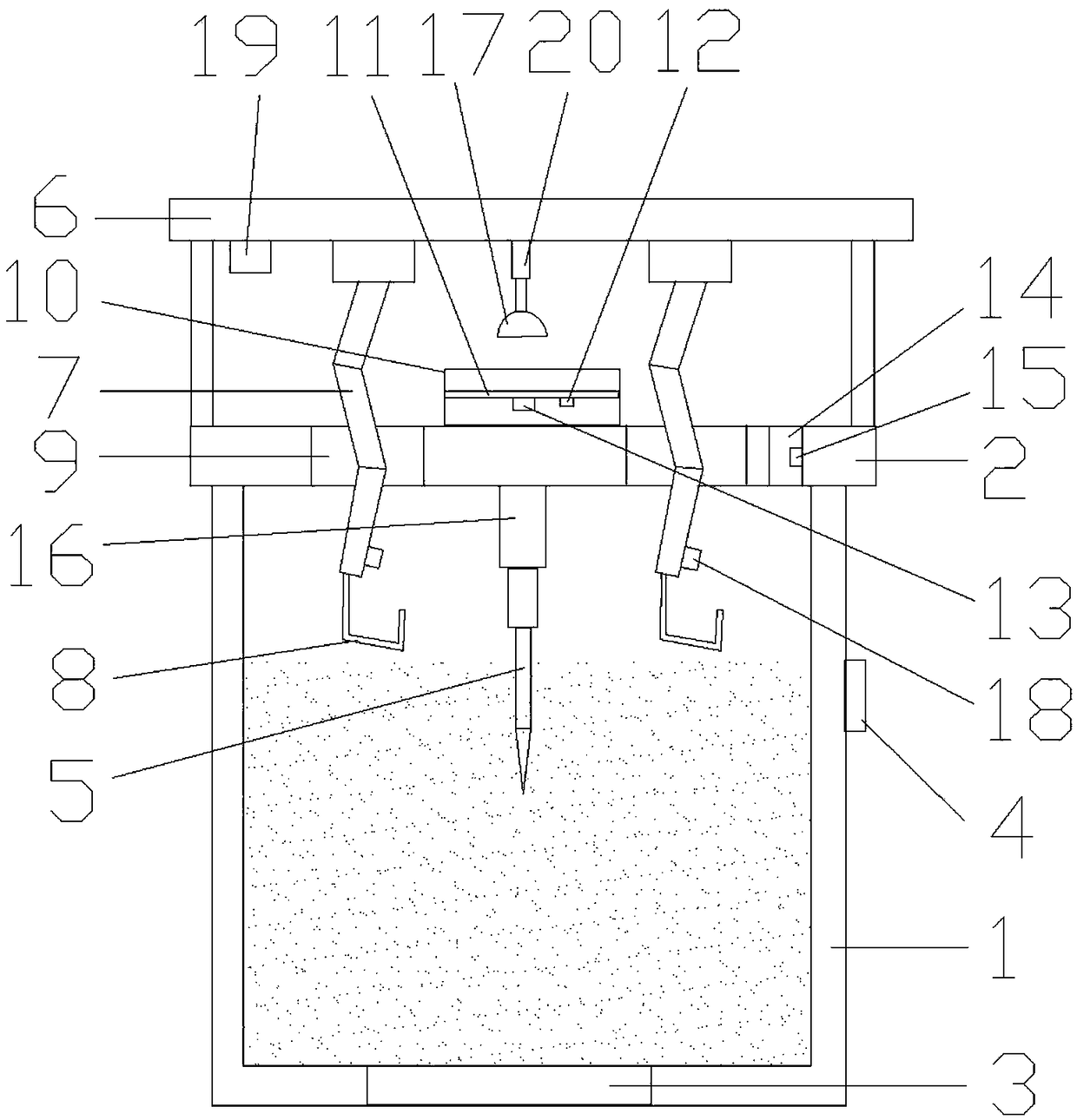 Impurity removing device of medium-frequency induction smelting furnace and impurity removing method