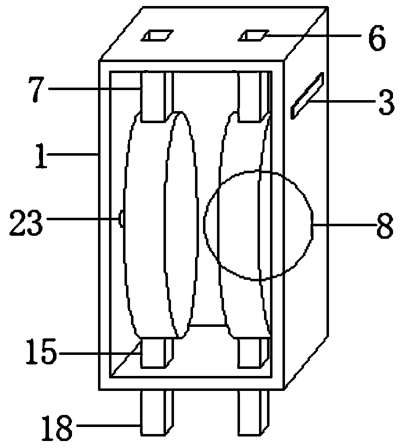 Discharging mechanism of automatic flying bar assembling machine