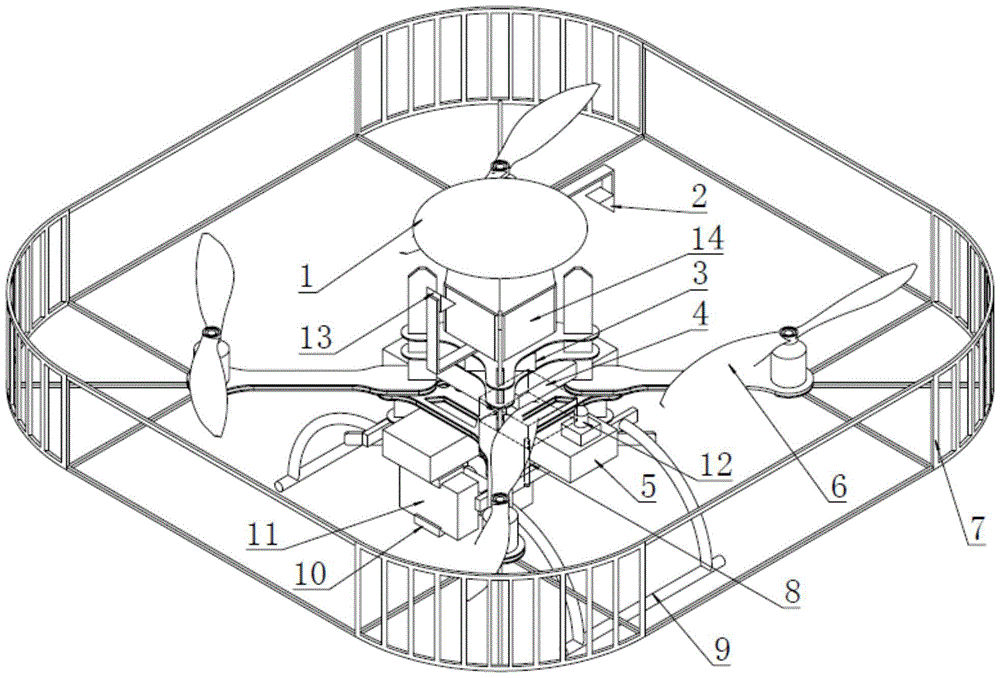 A rotor unmanned aerial vehicle system and navigation method for automatic inspection of bridges and tunnels