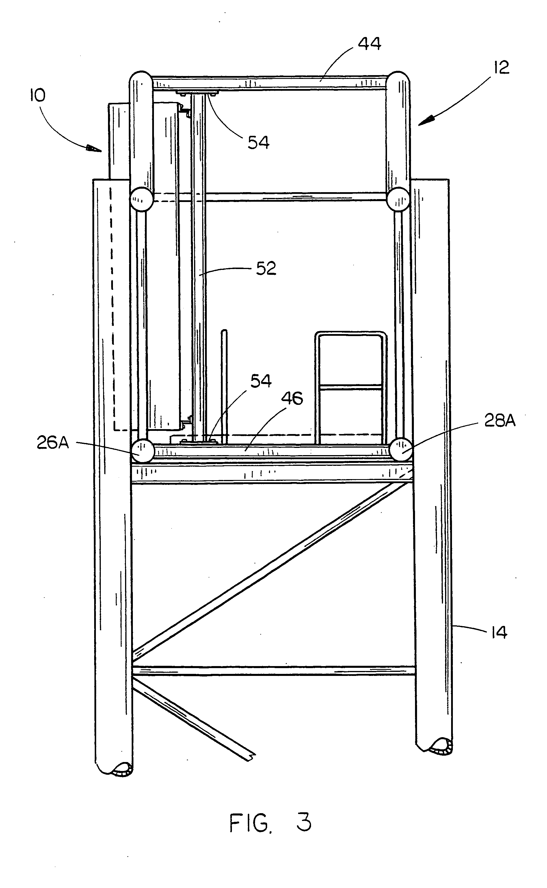 Support truss for a messaging sign