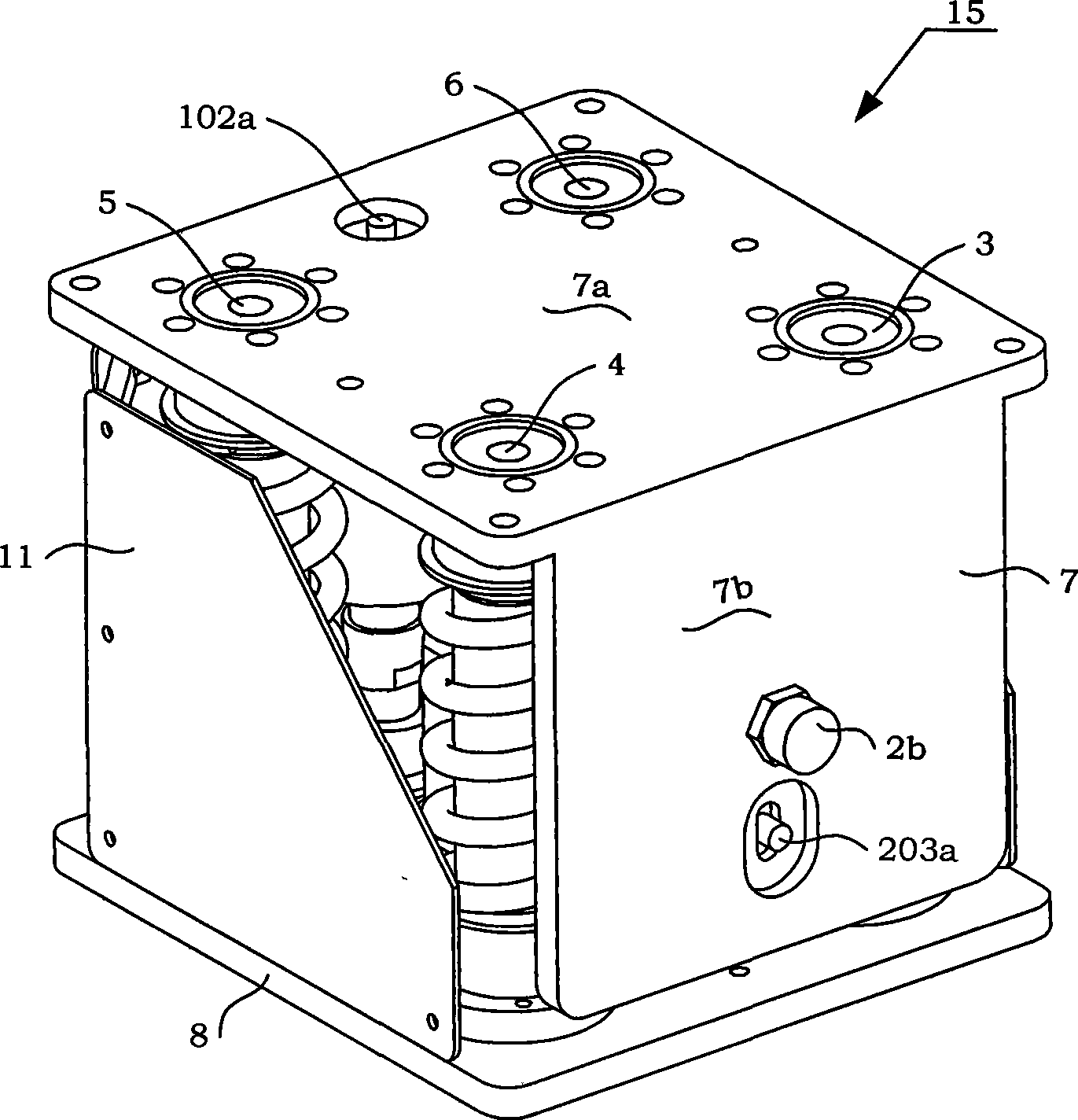 Modularized 6 freedom degree active vibration isolation platform