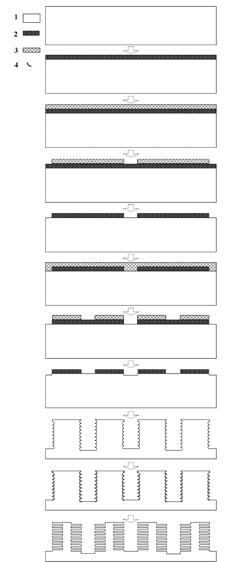 Method for preparing butterfly lepidoptera-simulated hierarchical multi-layer symmetrical micro/nano structure