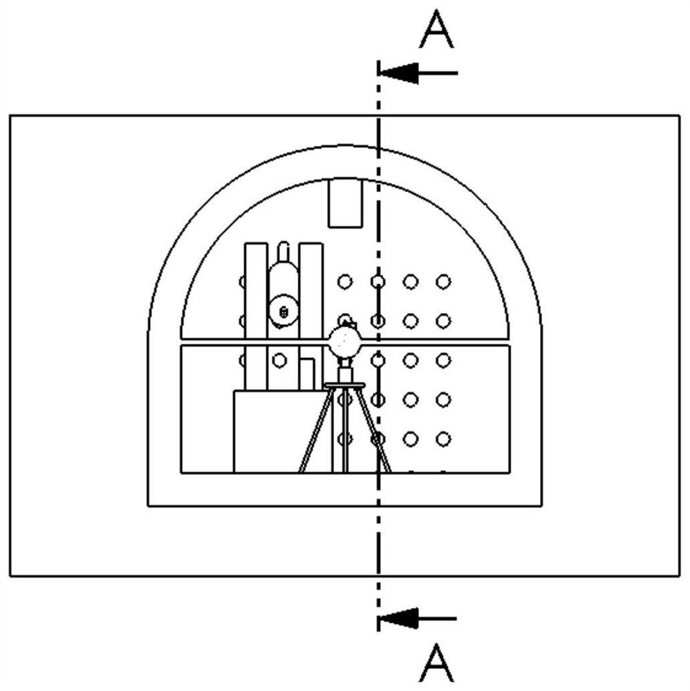 Device and method for quickly giving azimuth angle of drill hole