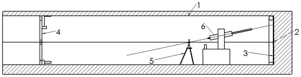 Device and method for quickly giving azimuth angle of drill hole