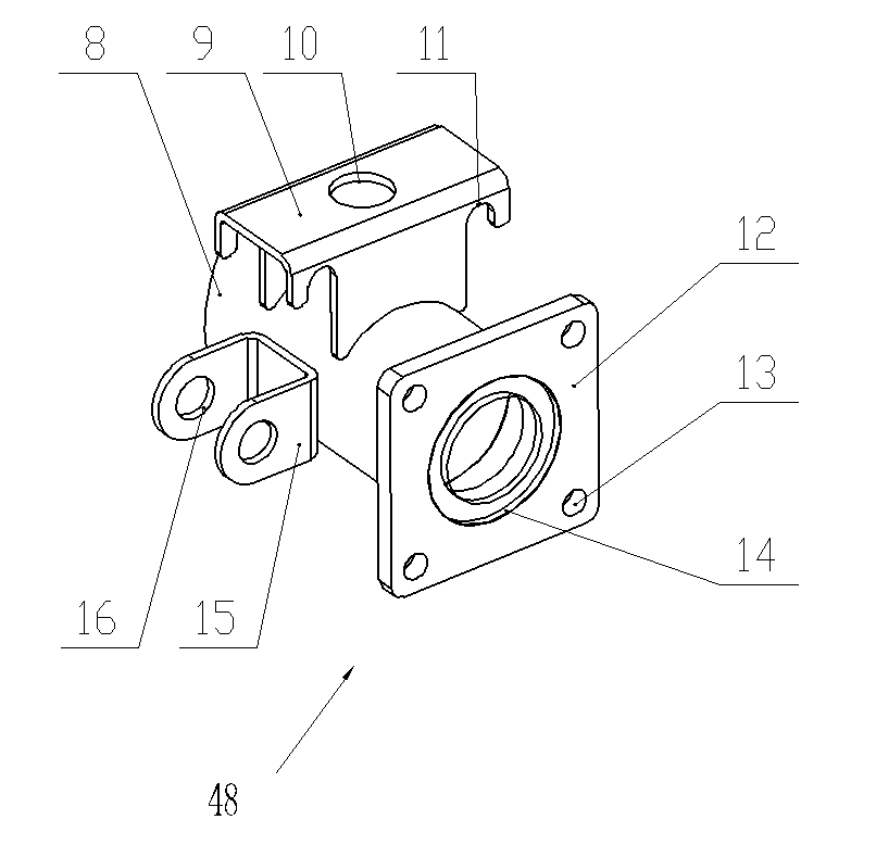 Electric tricycle rear axle assembly