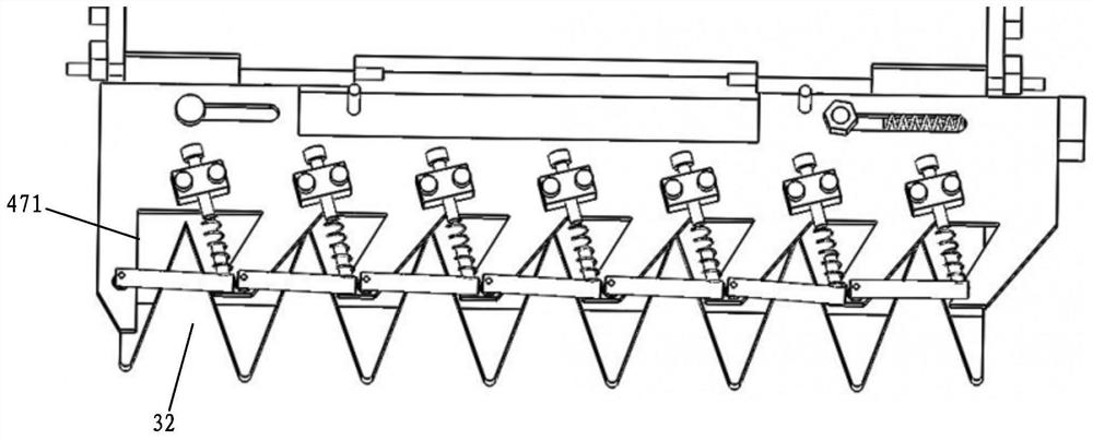 A rotary selective thinning and shearing jujube fruit collection device