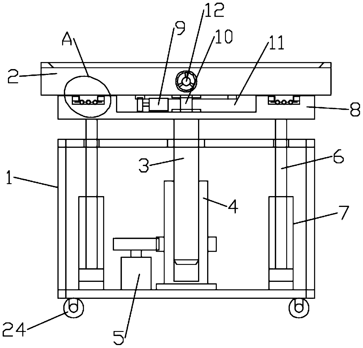 Adjustable operation platform for production of computer integrated chips