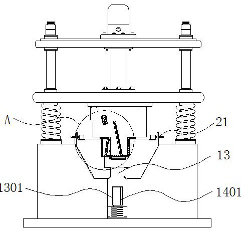 Sheet metal multi-bending machining device capable of detecting bending angle