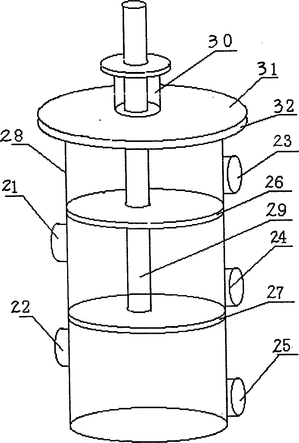 Gas burning heat pump system for refrigeration, heating and heat water supply