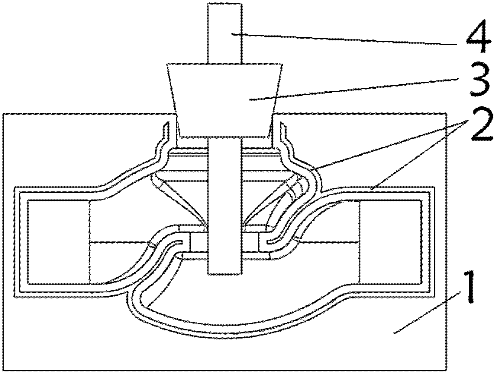 Casting method of core of casting mould