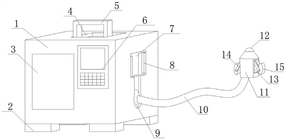 Threading guiding device for electrical engineering