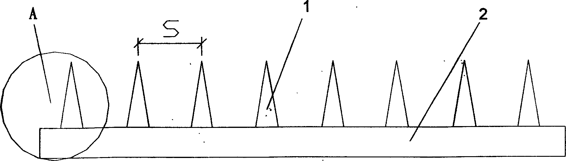 Fine stitch array for medicine controlled releasing